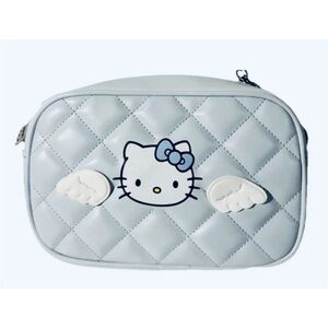 Hello Kitty Blue Angel x Forever  21 Quilted Crossbody Bag with Chain Strap